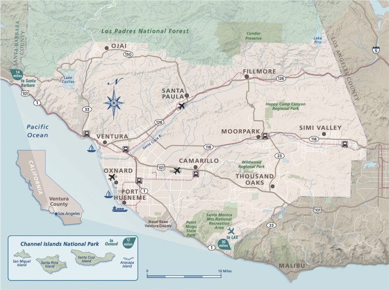 Ventura County Map  Summit Real Estate Group